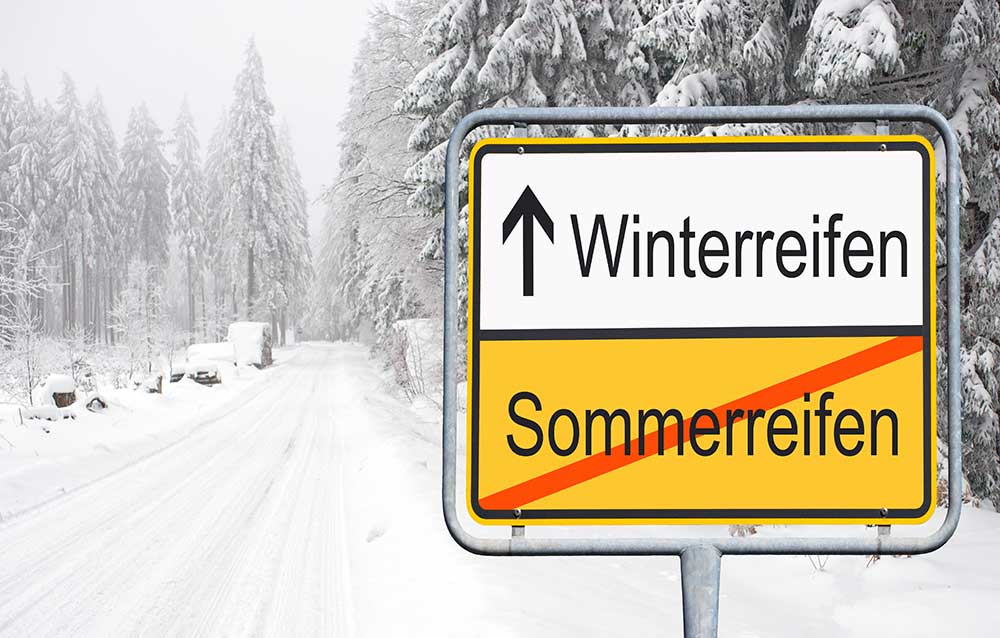 Wechsel von Sommer- zu Winterreifen